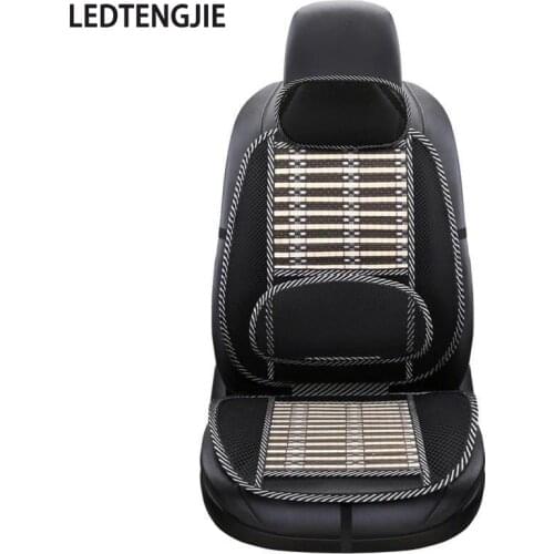 LEDTENGJIE Car Seat Cooling Pad Is Made of Breathable and Comfortable Bamboo, Suitable for All Cars and Trucks