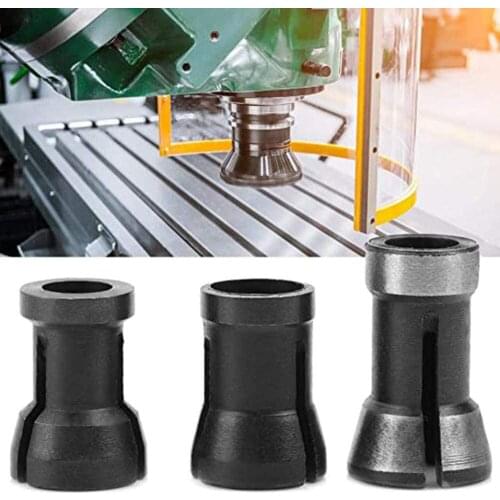 6/6.35/8mm Collet Chuck Router Bit Clamp Router Adapter HSS Split Converter Tool for Woodworking Engraving Machine Tool
