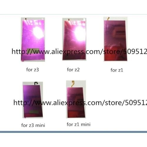 10/100pcs LCD Backlight For Sony Xperia Z1 Z2 Z3 Z1 mini Z3 mini LCD Display Backlight Digitizer Refurbishment Replacemt