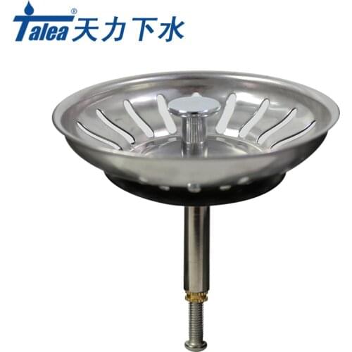 Talea Stainless Steel Home Kitchen Sink Drain Mesh Stopper Basket Strainer Waste Plug Bathroom Basin Sink Filter