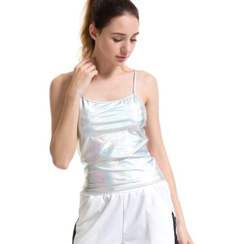 YSDNCHI Hip Hop Tops Crop Tops Sexy Straps Bodycon Soild Slim Ladies Camisole Women Female Club Camis Party