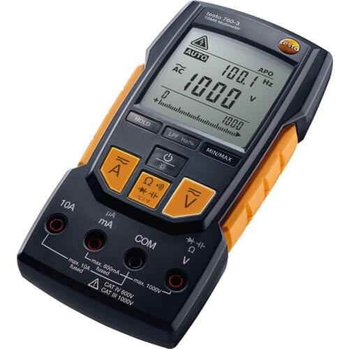 Testo 760-3 1000V High Performance Industrial Grade Digital TRMS Multimeter 0590 7603 For Voltage/Capacitance/Frequency/Current