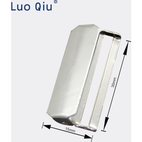 3cm Silver Metal Suspenders Adjustment Buckles Craft Clips Garment Accessories Ribbon Adjust Regulate Clamp(100pcs /lot )