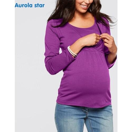 Long Sleeve Blouses For Pregnancy Maternity Winter Clothing Blouse Tops Plus Size Women Clothing Blouse for Pregnancy women Top