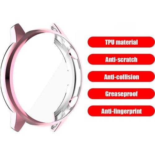 Case Cover Smart Watch Exterior Protective Case for Amazfit GTR 2e/GTR 2 Watch Soft TPU All-Around Protective Bumper