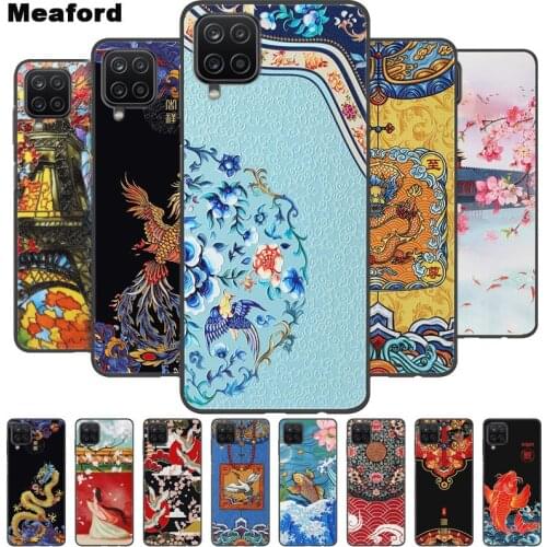 For Samsung M62 Case 3D Emboss Relief Cover For Samsung Galaxy M32 F62 M12 Cases for Samsung M 62 M 32 M 12 Fundas Fashion Case