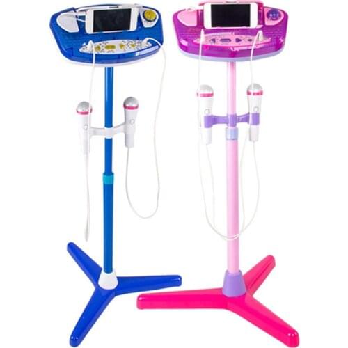 Kids Boys Girls Mic Karaoke Machine Adjustable Sing Toy Microphones Music Developmental Play Toys Set Gift Xmas