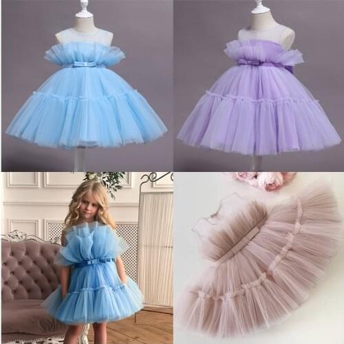 Kids Tutu Dress for Toddler Girls Princess Mesh Birthday Party Clothes for 1-5y Girl Wedding Clothes Evening Formal Dresses