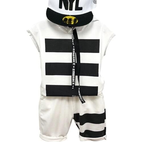 Toddler Boys Clothes Sets Summer striped Children Clothes Sports Suit Kids Outfit For Baby Boys Clothes 2 3 4 5 6 7 Year
