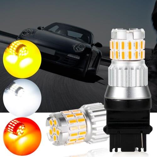 2PC Drviaion T25 3157 P27/7W LED Reversing Lamp Canbus Error Free 36SMD Replacement 1200ML