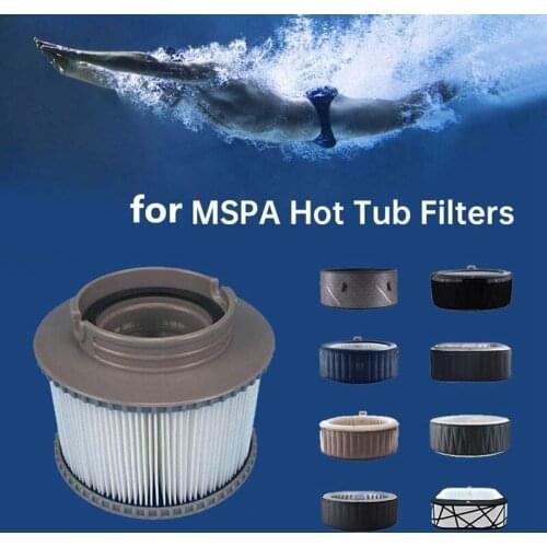 MLGB 4 Pack Replacement Filter for MSPA FD2089 Filter Cartridge Pump Fit for MSPA All Current Hot Tubs