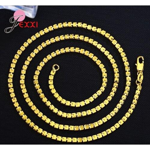 Fashion Chain Necklaces Extend Gothic Hip Hop Jewelry Triangle Shape Necklace New Metal Women Birthday Gift 2mm Width