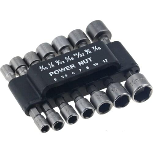 14pcs/lot Hex Handle Wrench Screwdriver Set Bit Set For Electric Screwdriver Hand Tools Power Nut Driver Set Socket Adapter