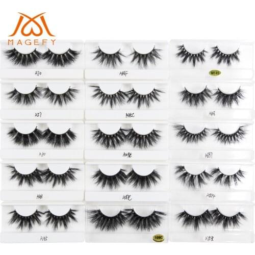 Real Mink Eyelashes 25mm Long 3D Mink Hair False Eyelashes Cruelty-free Crisscross Fluffy Mink Eyelash Extension Eye Makeup