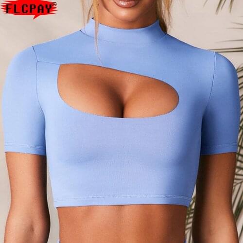 2021 New Seamless Yoga Shirt Women Fitness Short Sleeve Crop Top Workout Tops Gym Clothes Sportswear Running T-shirts
