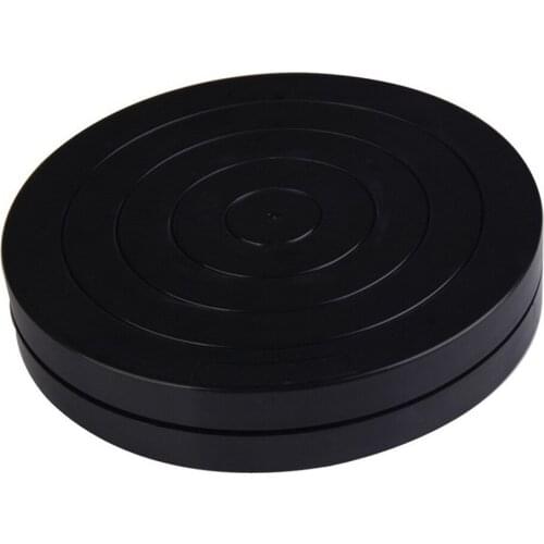 Practical 18cm Black Plastic Turntable Multi-purpose Pottery Clay Sculpture Tools 360 Flexible Rotation HFing