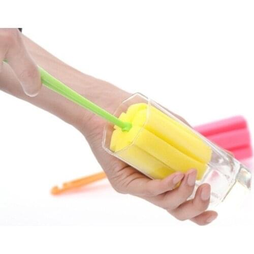 Factory direct sale no packaging simple durable cup brush bottle brush sponge cleaning cup brush kitchen cleaning brush