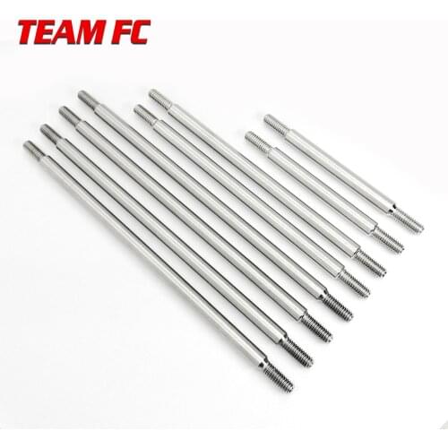 8PCS Titanium Alloy TRX4 Chassis Pull Rod Anti-rust Rod without Ball Joint for RC Car TRX-4 324 Wheelbase Defender Tactical S201