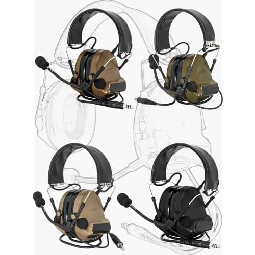 Shooting Tactical Headphones COMTAC II Hunting Airsoft Sponge Earmuffs Hearing Protection Noise Cancelling Headphones
