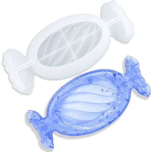 Tray Resin Mold Candy-shaped Tray Silicone Mold Epoxy Resin Mold Mold Suitable for Jewelry Storage Plate Home Decoration