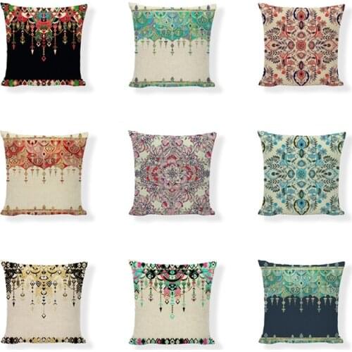 Creative Geometric Turkish Kilim Pillow Cushion Case Country Style Oriental Tribal Wedding 18 Linen Gifts For Students Almofada