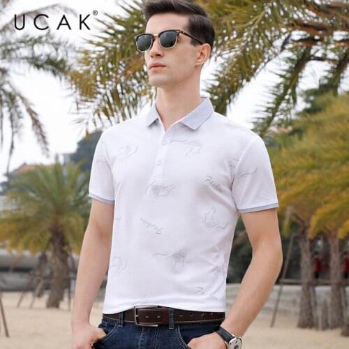 UCAK Brand Cotton Solid Color T-Shirts Mens 2020 Fashion New Arrival Clothes Casual Tshirt Summer Streetwear T Shirt Men U5108