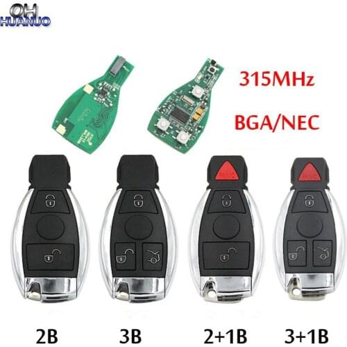 2 Button 3 Button 4 Button Smart Remote Car Key BGA Style Chip 315MHz for Mercedes-Benz 2000