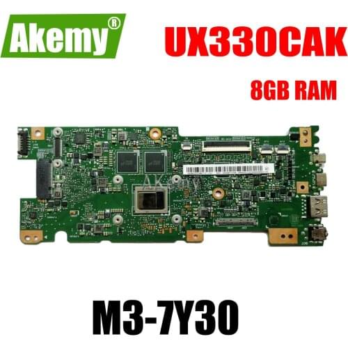 UX330CAK MB._8G/RAM M3-7Y30 For Asus ZenBook UX330CAK UX330CA UX330C UX330 laptop motherboard test 100% work original mainboard