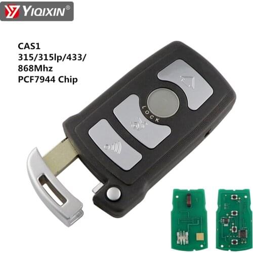 YIQIXIN For Bmw 4 Buttons 7 Series E65 E66 With Chip ID46 7953 CAS1 System Hu92 Uncut Remote Key Fob 315/315LP/433Mhz/868Mhz