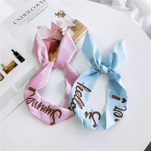 Women Love Hair Band Small Scarf with Aluminum New Spring Autumn and Summer All-Matching Fashion Hair Band Wholesale