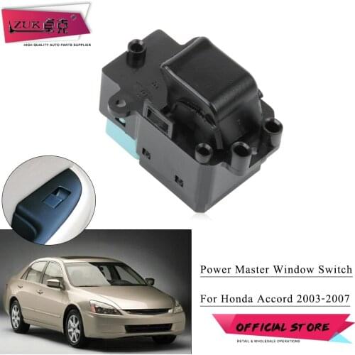 ZUK Rear Left Right Power Window Switch Assy Master Window Switch For HONDA ACCORD 2003 2004 2005 2006 2007 Without LED Type