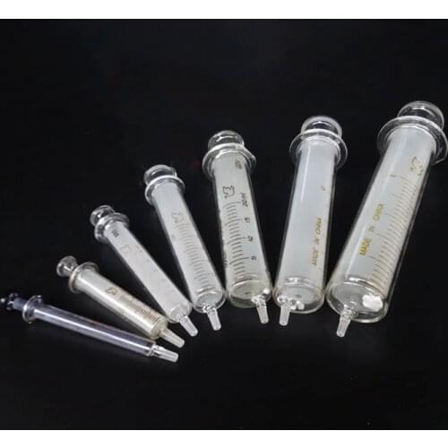 1-100ML Glass syringe Glass enema sampler dispensing with ink chemical medicineEnema syringe Feeding booster
