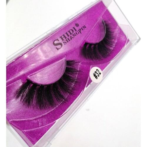 100% Faux Mink False Eyelashes Thick Plastic Cotton Stalk Eyelashes Eye Extension Makeup Tool