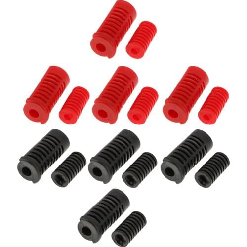 16Pcs Motorcycle Gear Shift Shifter Lever Rod & Footrest Pedal Rubber Covers