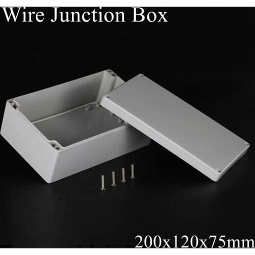 200x120x75mm ABS IP65 Waterproof Plastic Wire Junction Box Distribution Enclosure Project Case Electronic Terminal Instrument