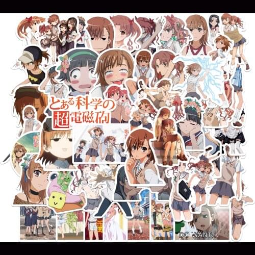 25/50PCS Anime Toaru Kagaku no Rerugan Stickes For Luggage Suitcase Laptop Stationery A Certain Scientific Railgun Cute Sticker