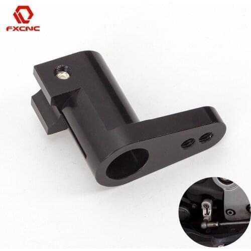 Black Adjustable Aluminum Motorcycle Foot Peg Rearset Gear Shift Shifter Arm Rod Adapter For Aprilia RS4 125 4T RSV4 RSV4RF