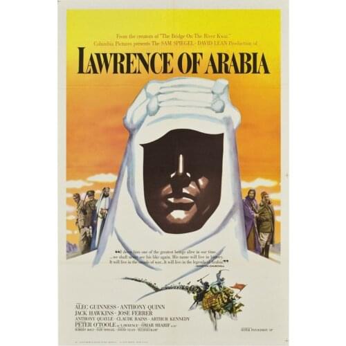 D838 LAWRENCE OF ARABIA Movie 1962 Silk Fabric Poster Art Decor Indoor Painting Gift