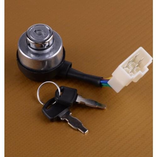 DWCX ABS Portable Chinese Gasoline Diesel Generator Gas Ignition Switch On Off Start Ignition Key Lock Combination 6 Wire Way