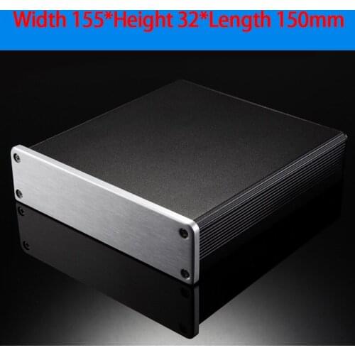 KYYSLB 155*32*150mm Electronic Components Aluminum Profile Amplifier Chassis Video Decoder Box PCB Circuit Board Case Shell