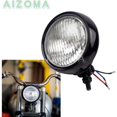 Motorbike Retro Style Headlight Head Lights 60/60w 12v PAR36 Sealed Beam for Harley Chopper Triumph Scrambler Custom Headlamp