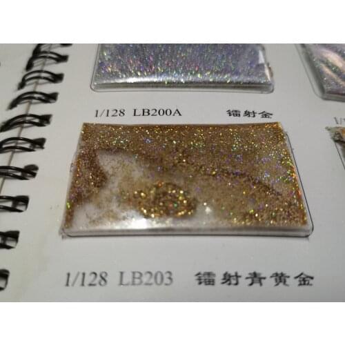 Holographic nail glitter glitter glitter powder Laser glitter gold color colorful