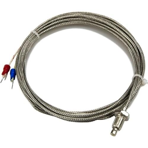 FTARB01 K E type M6 M8 bolt head 3m metal screening cable screw thermocouple temperature sensor