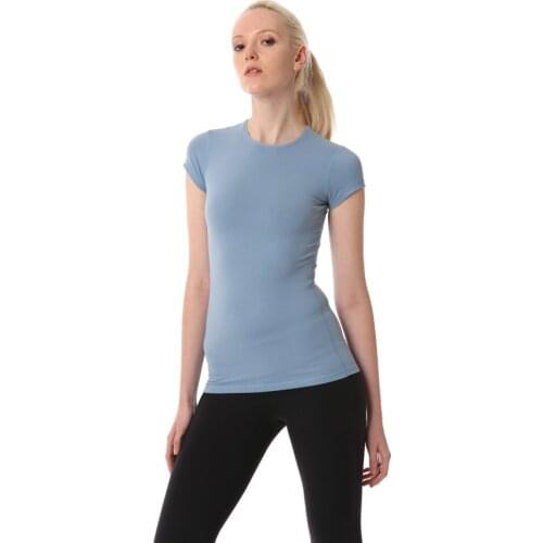 Loryta Ice t-shirts Yoga clothing fitness clothes Lady Womens sports tops ice t-shirt Quick Dry Breathable, Classic yoga fabric