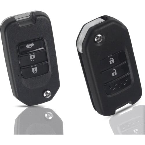 Kutery 2/3 Buttons Replacement Modified Flip Folding Remote Car Key Shell Case For Honda Fit XRV CITY Civic Vezel