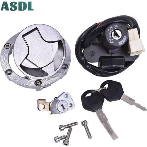 250cc Motorcycle Fuel Tank Cap & Electric Door Lock & Key Locking Gas Cover For Kawasaki Ninja 250 08 to 12 Ninja 300 13 to 17