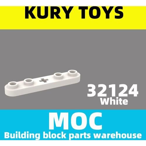 Kury Toys DIY MOC For 32124 Building block parts For Plate 1 x 5 with Smooth Ends, 4 Studs and Center Axle Hole