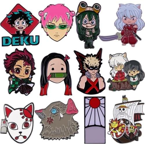 Creativity Cosplay Metal Enamel Pins and Brooches Collecting Men Lapel Pin Badges Kids Gifts Anime Accessories
