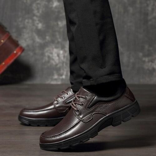 2021 Newer Luxury Business Oxford Leather Men Breathable Rubber Formal Dress Male Office Wedding Flats Footwear Sneakers