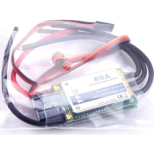 New YPG 80A (2~6S) SBEC Brushless ESC Speed Controller ESC High Quality for RC Helicopter Parts
